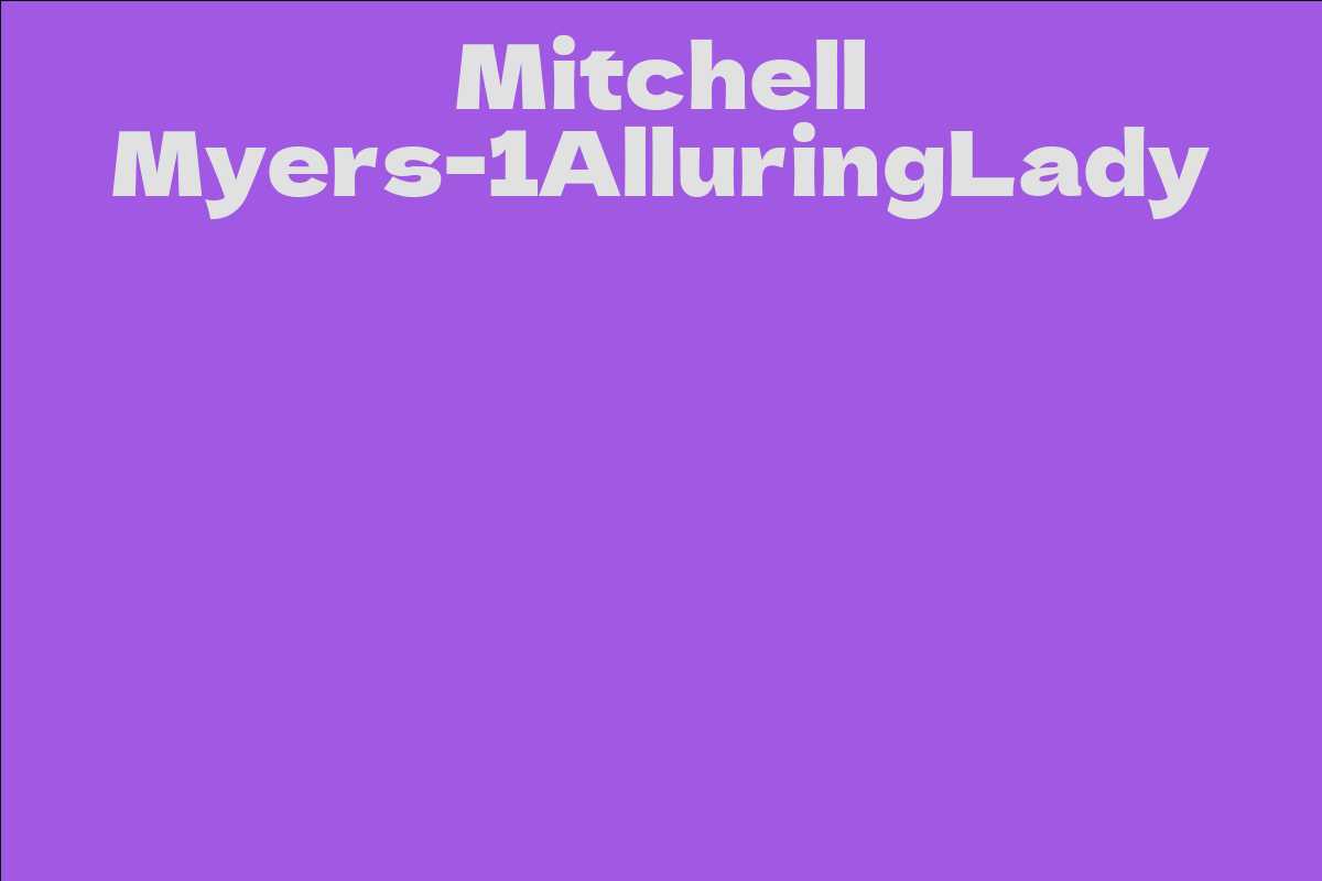 Mitchell Myers-1AlluringLady