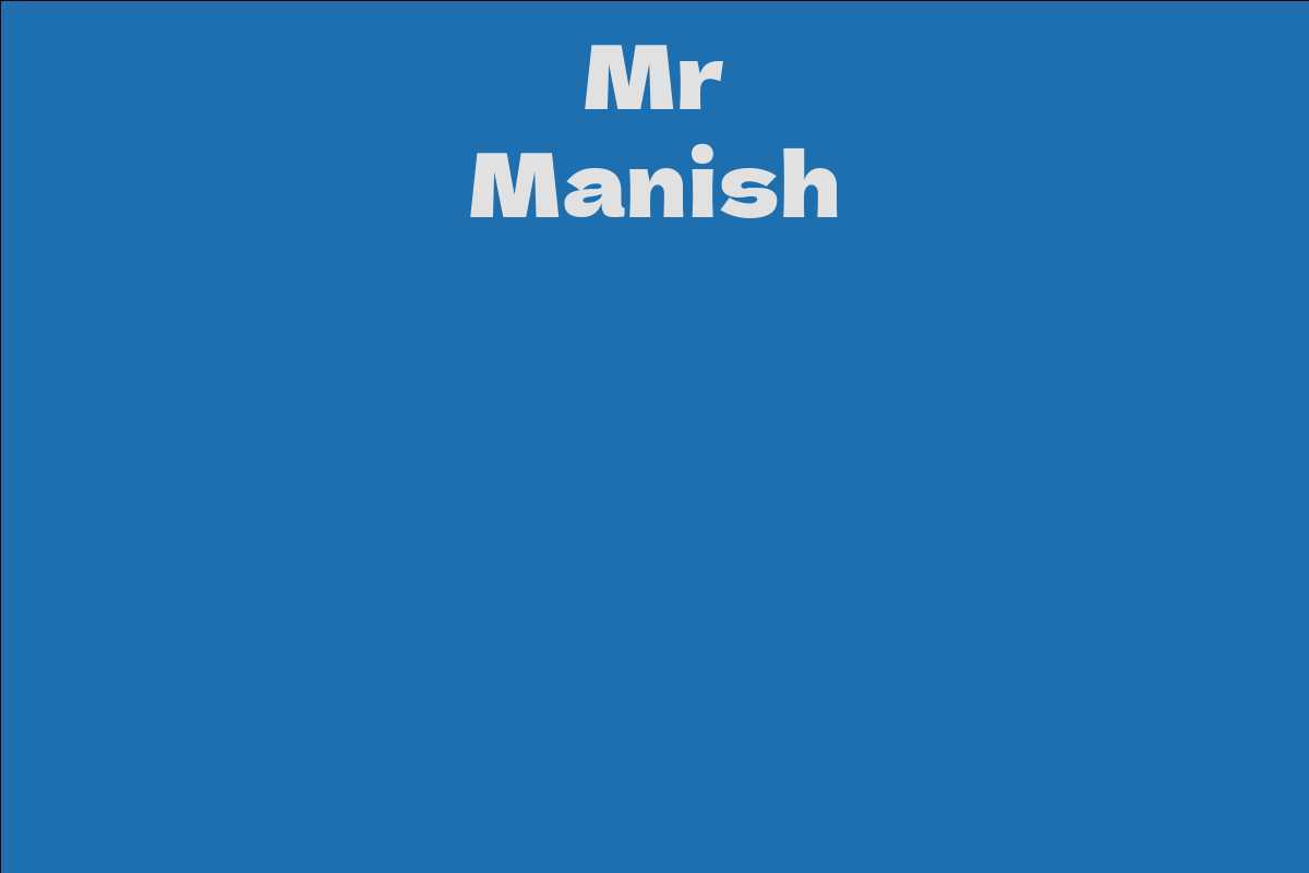 Mr Manish