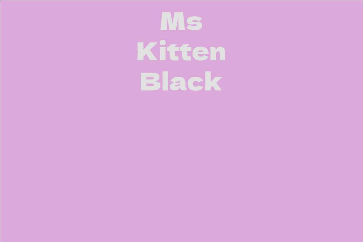Ms Kitten Black