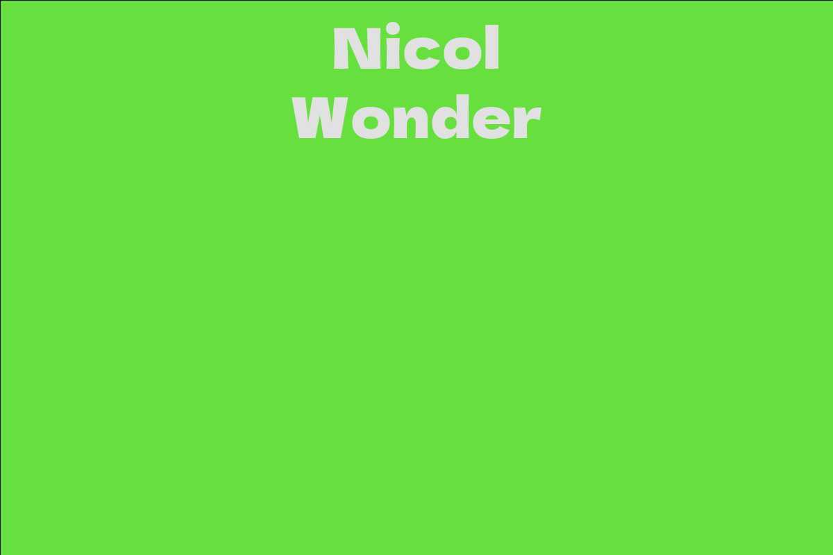 Nicol Wonder
