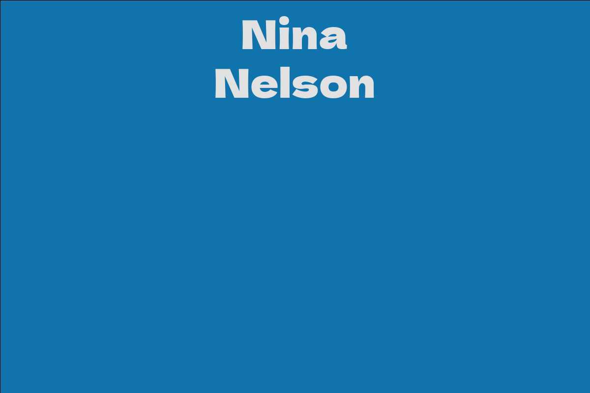 Nina Nelson