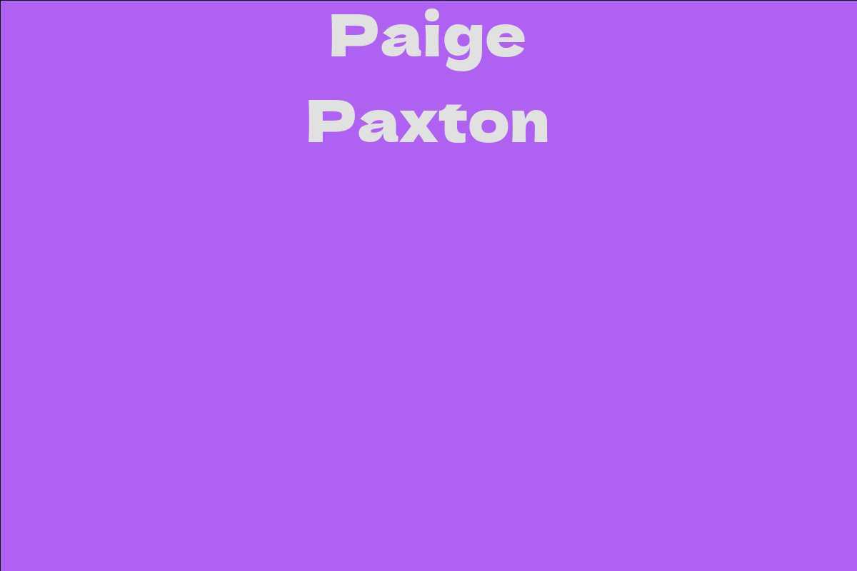 Paige Paxton