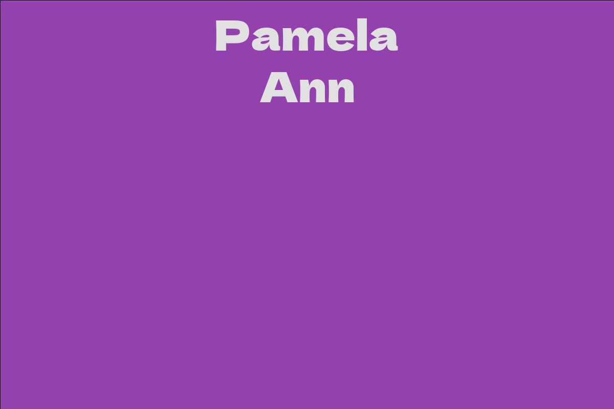 Pamela Ann