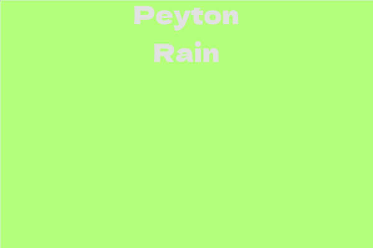 Peyton Rain