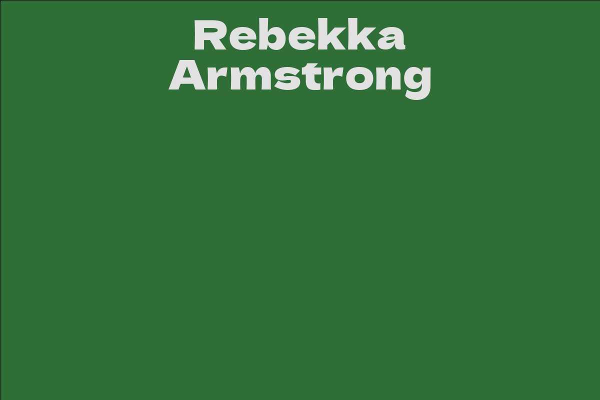 Rebekka Armstrong