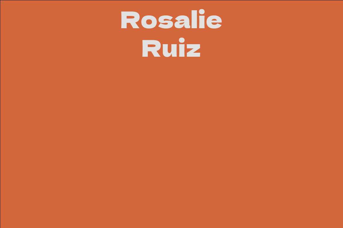 Rosalie Ruiz