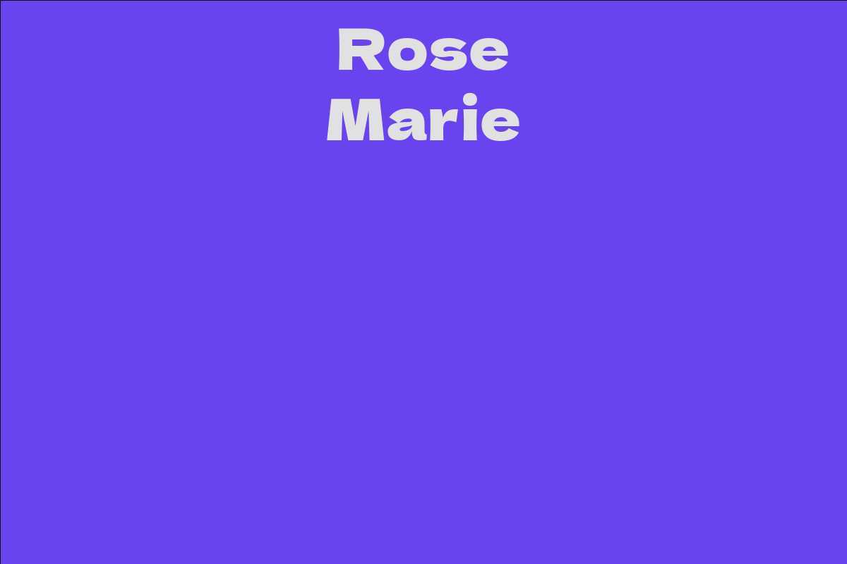 Rose Marie