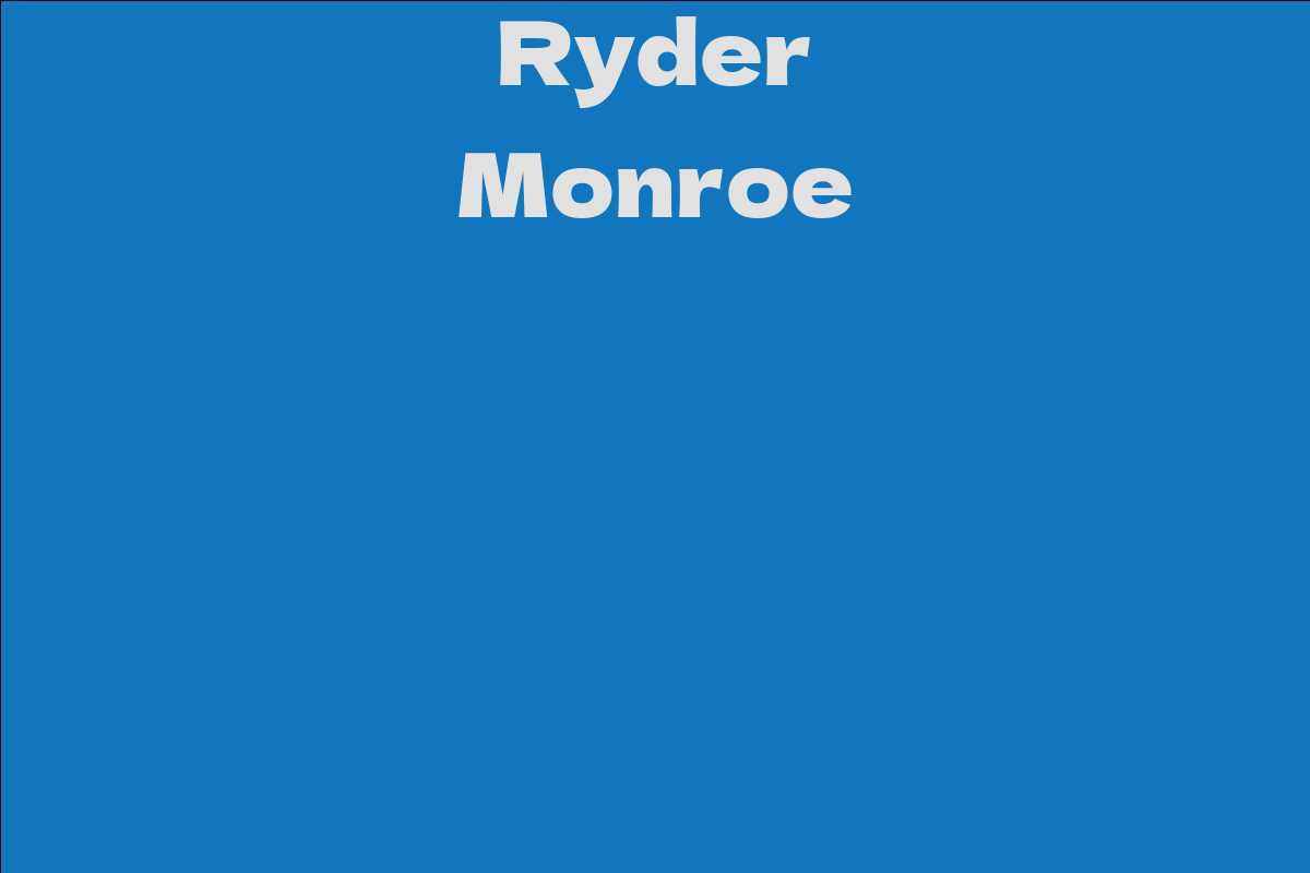 Ryder Monroe