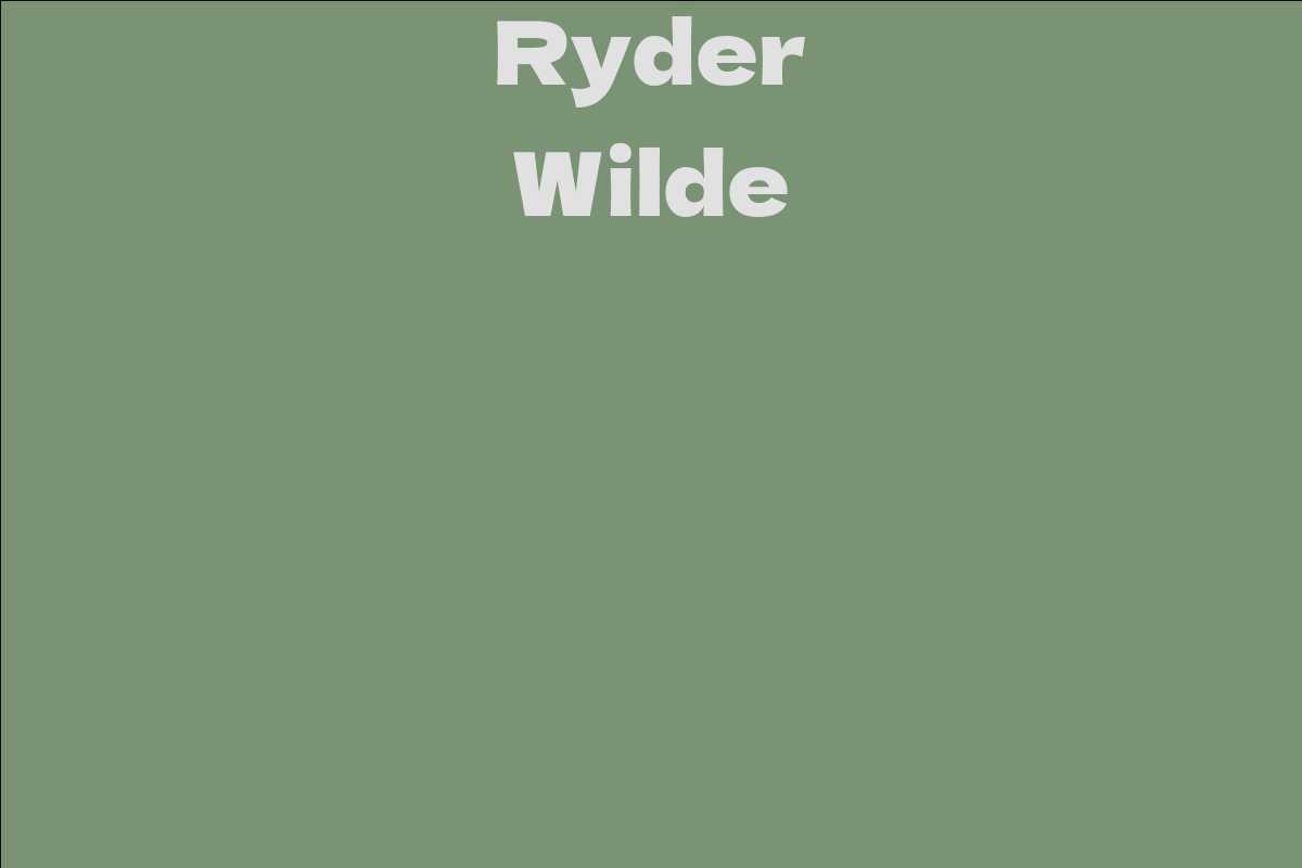 Ryder Wilde