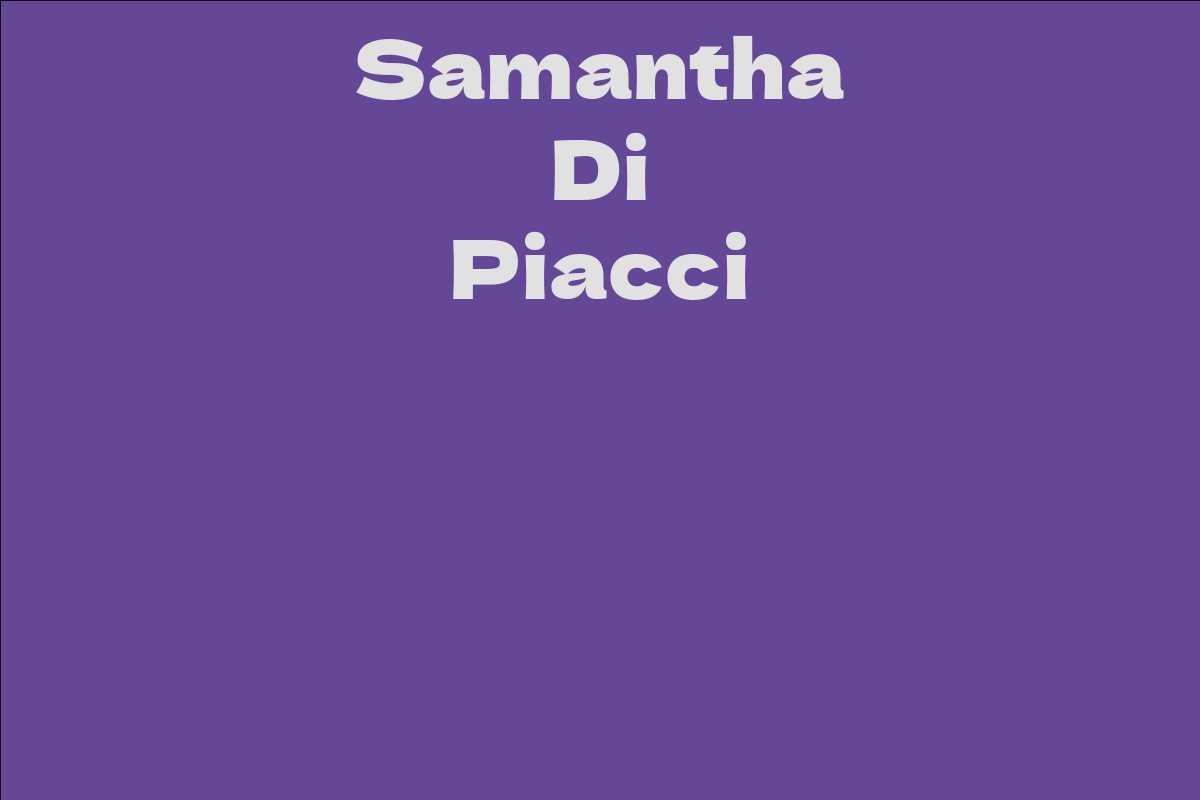 Samantha Di Piacci