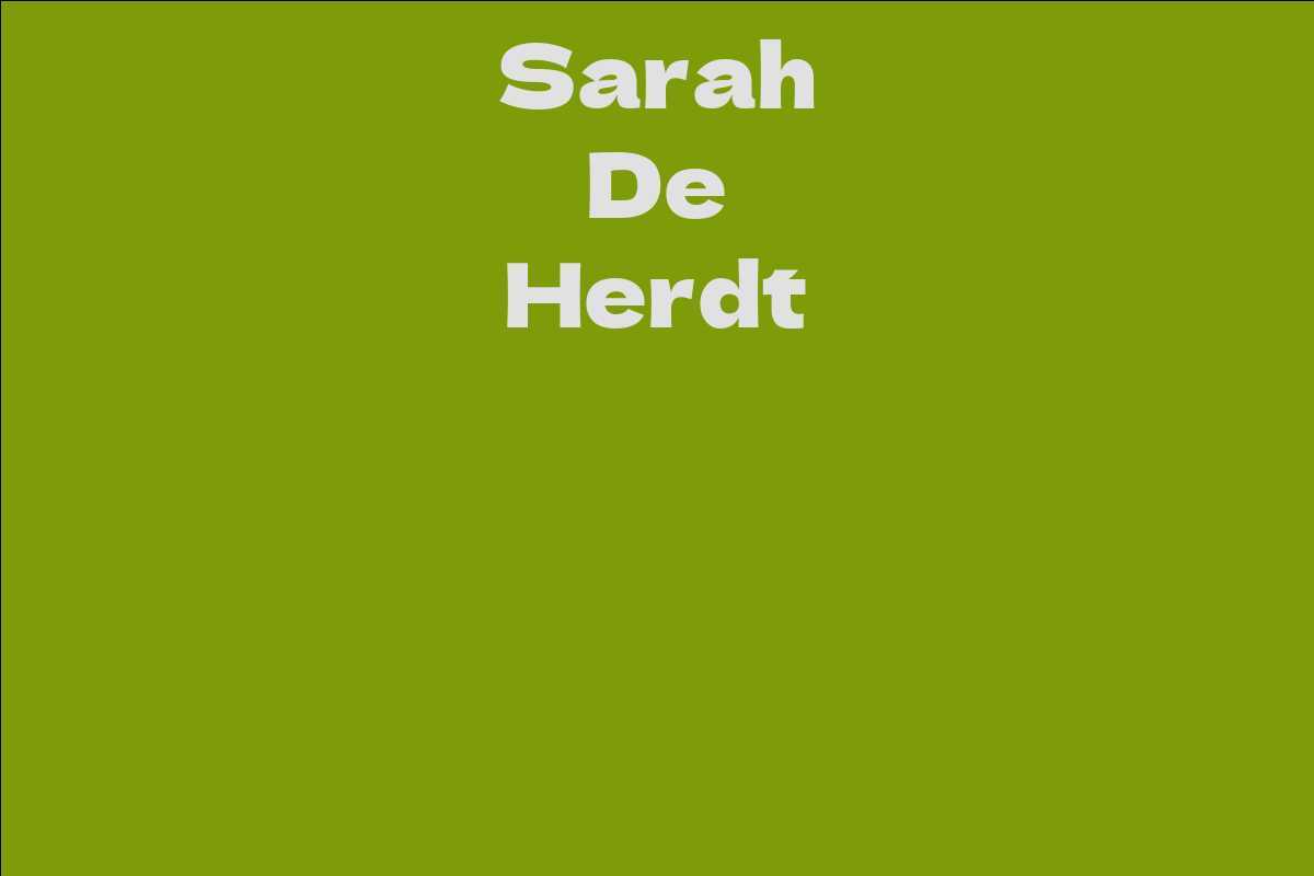 Sarah De Herdt