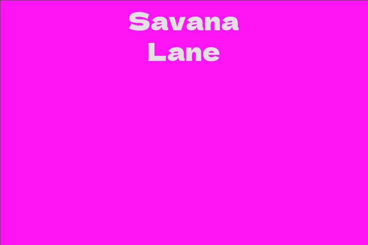 Savana Lane