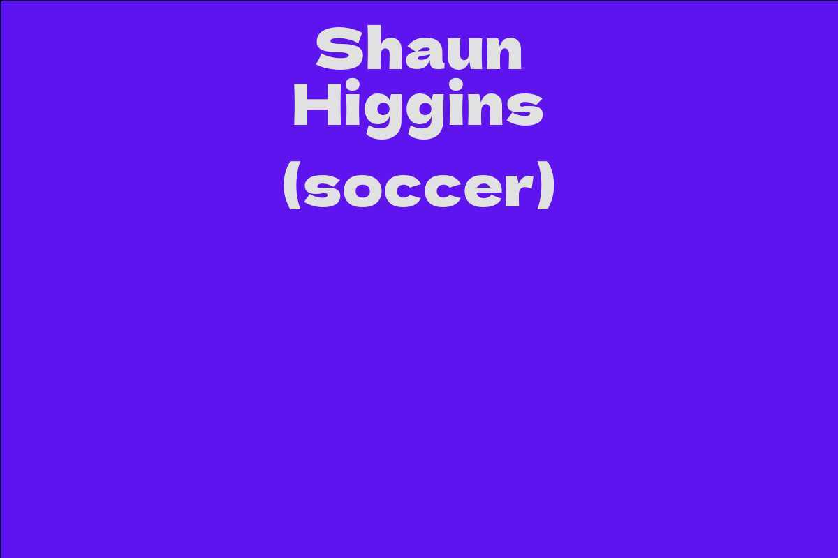 Shaun Higgins (soccer)