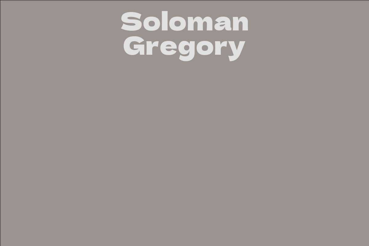 Soloman Gregory