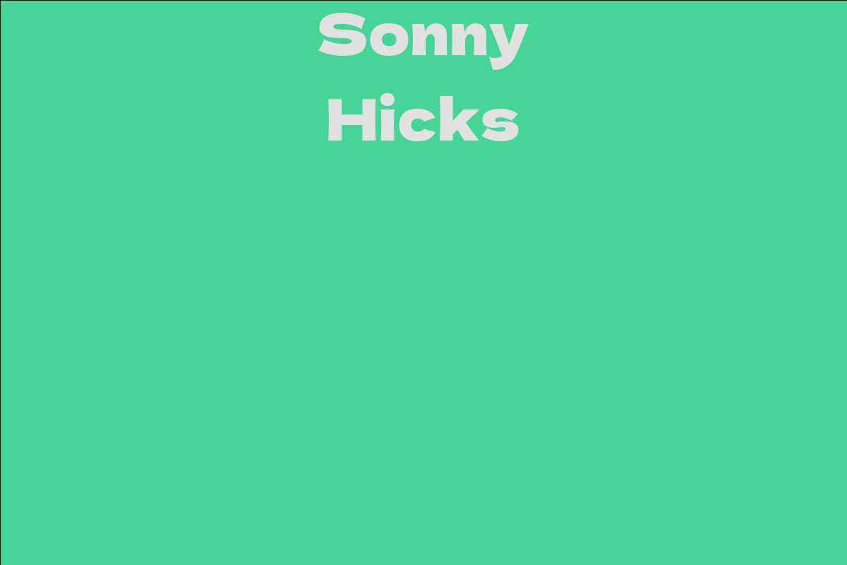 Sonny Hicks