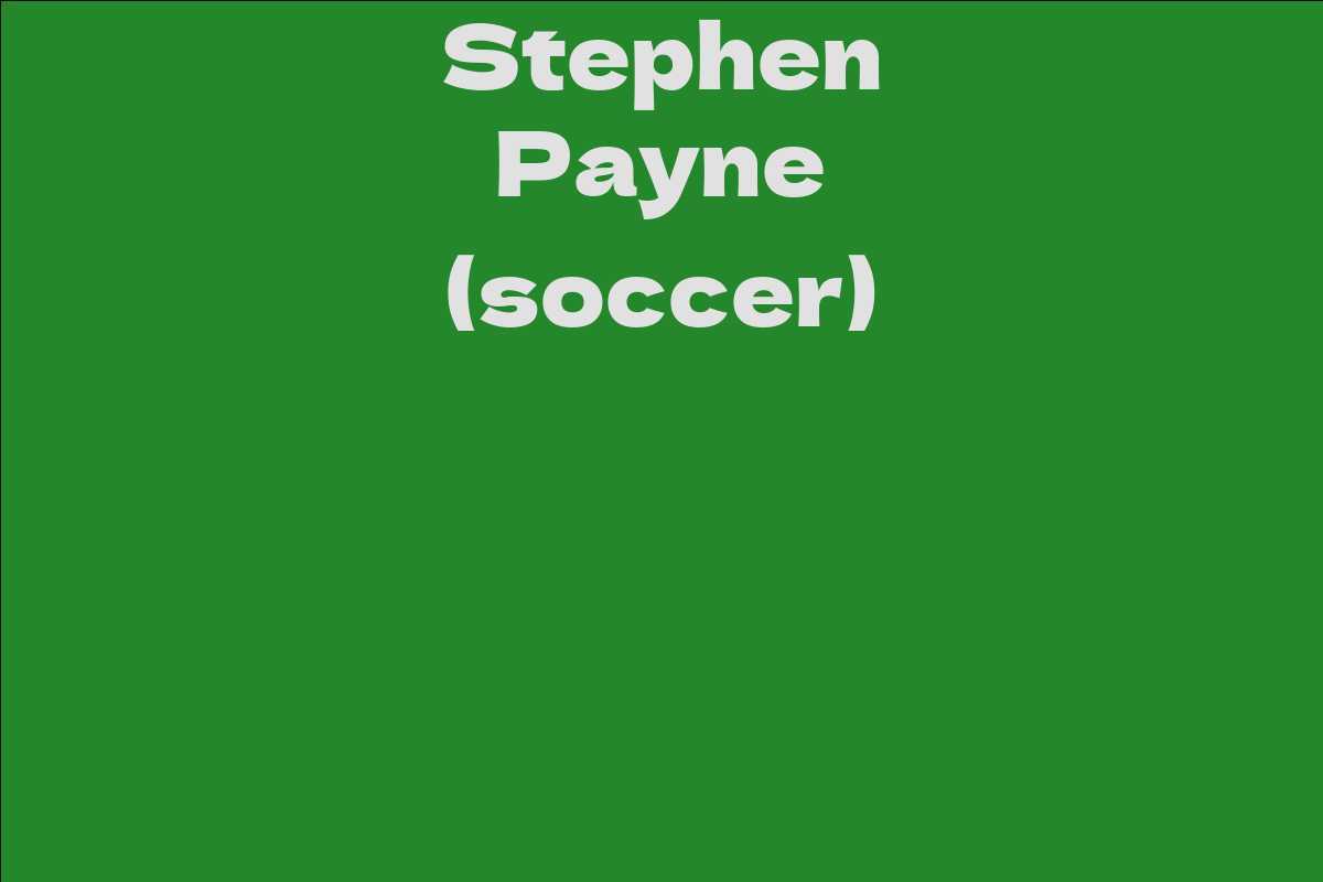 Stephen Payne (soccer)