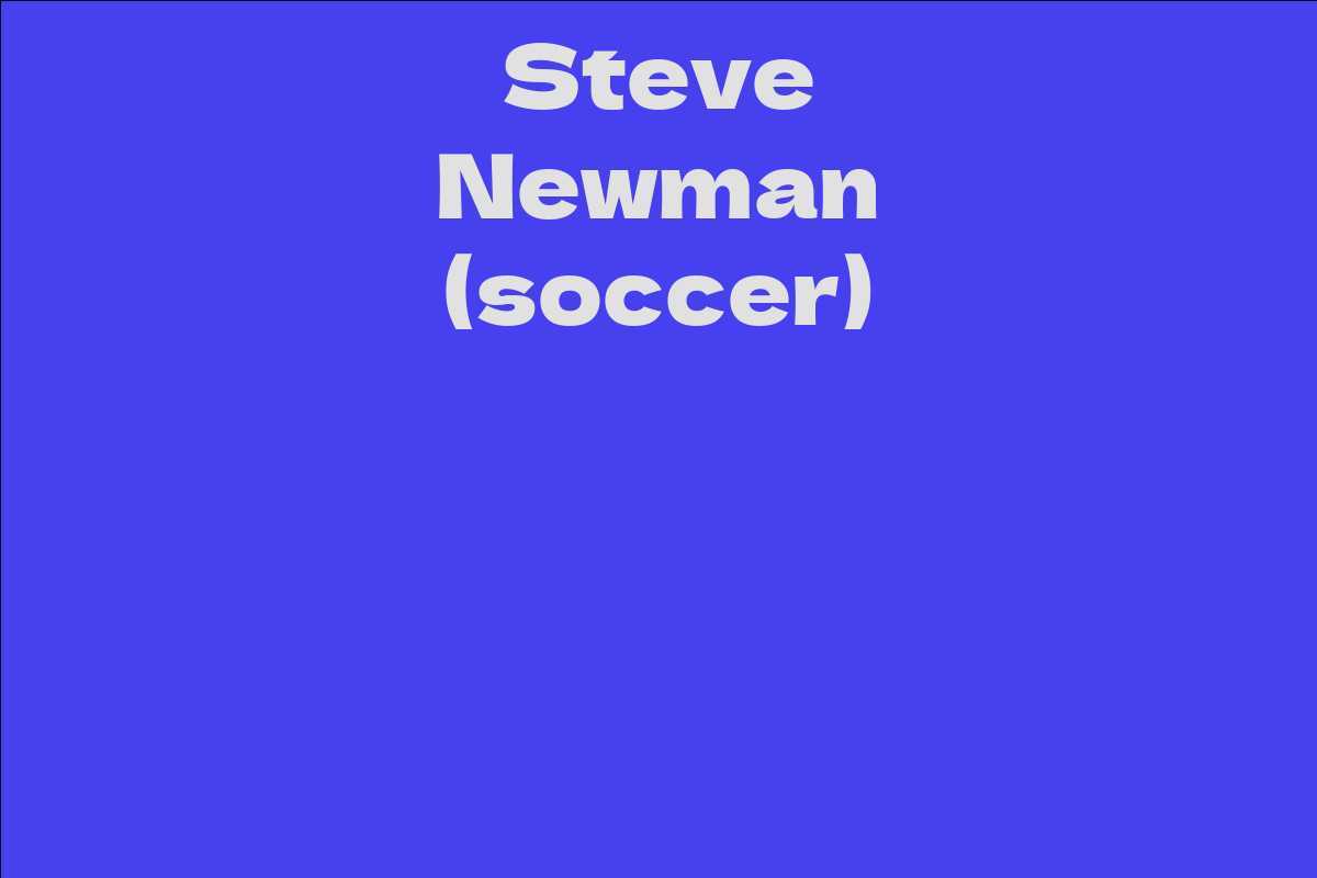 Steve Newman (soccer)