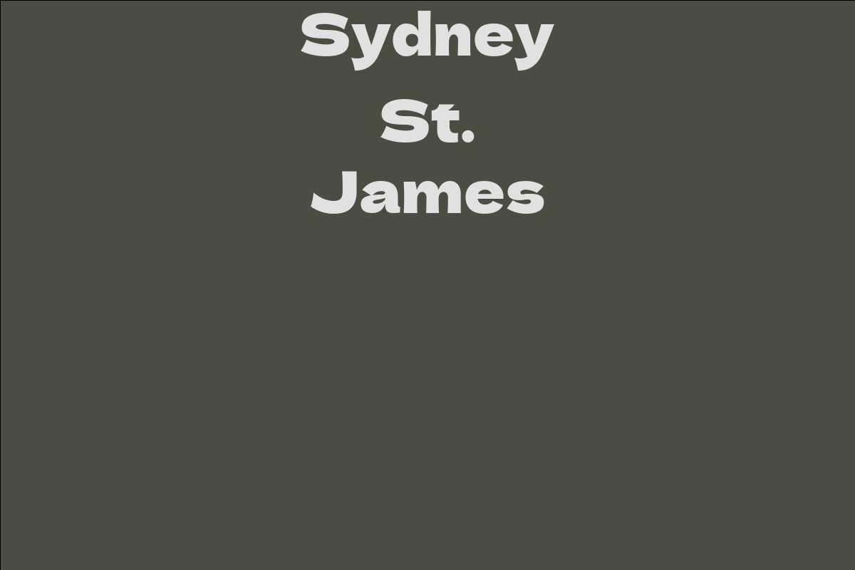 Sydney St. James