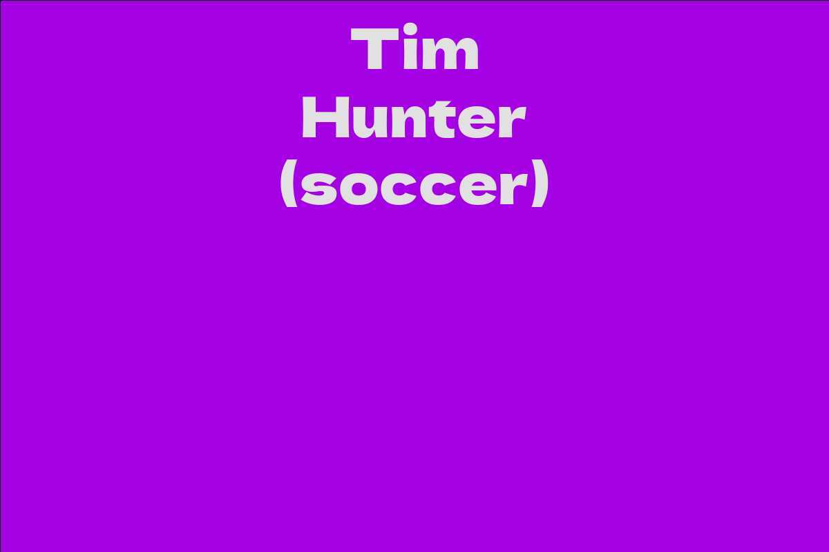 Tim Hunter (soccer)
