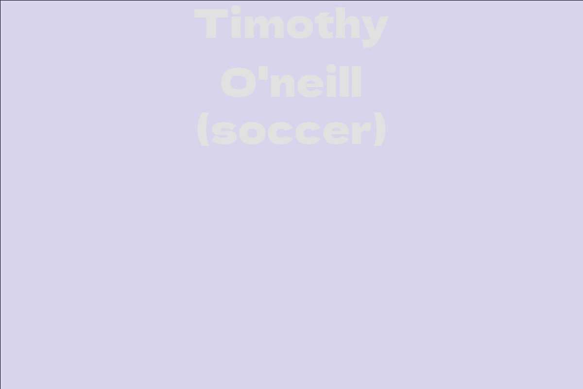 Timothy O'neill (soccer)
