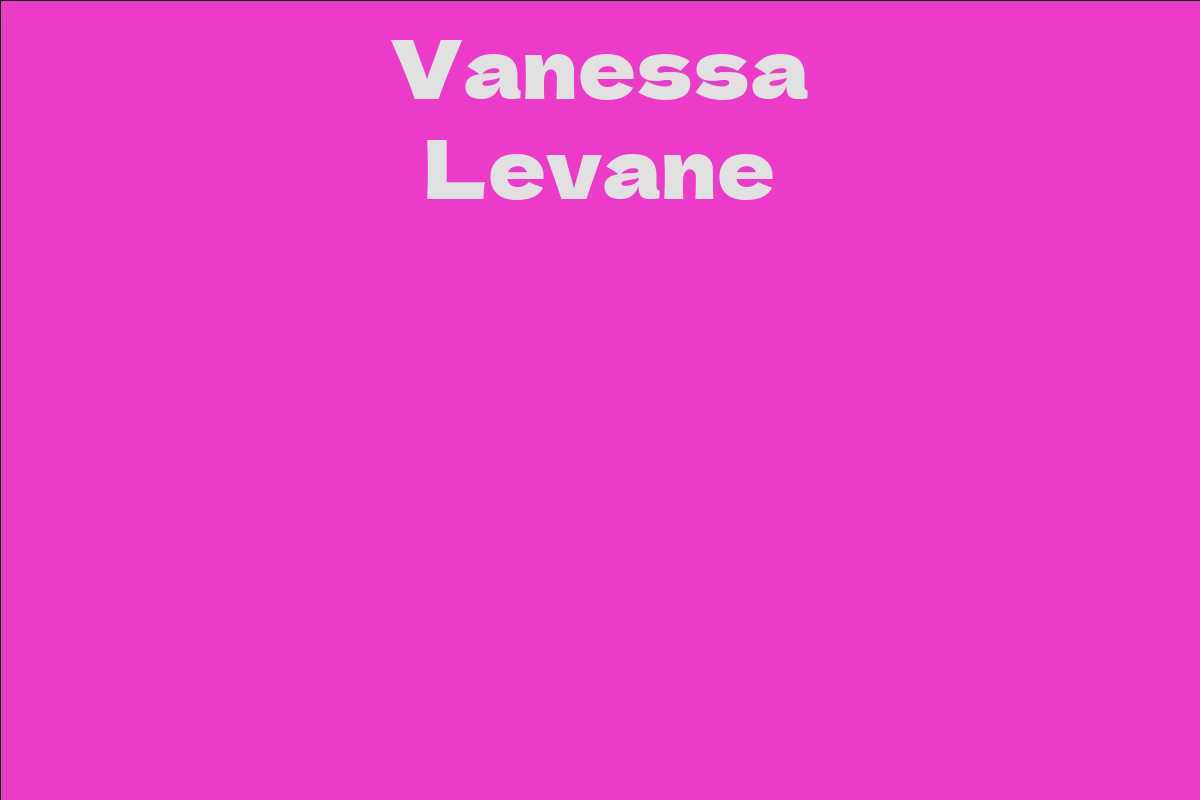 Vanessa Levane