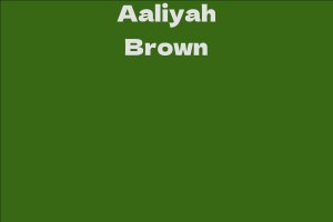 Aaliyah Brown