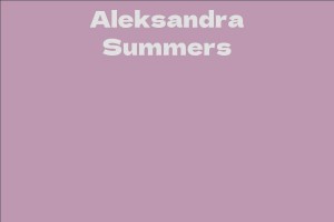 Aleksandra Summers
