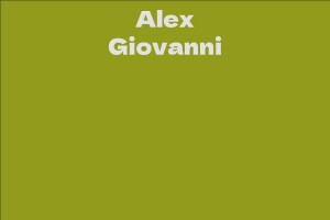 Alex Giovanni