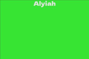 Alyiah