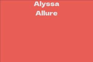 Alyssa Allure