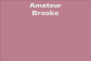 Amateur Brooke