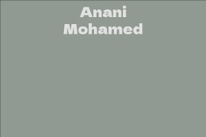 Anani Mohamed