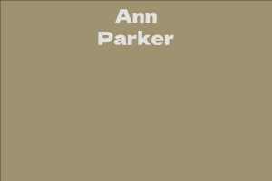 Ann Parker