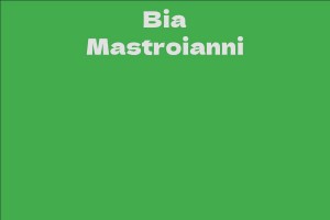 Bia Mastroianni