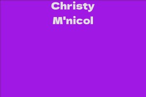 Christy M'nicol