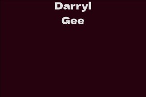 Darryl Gee