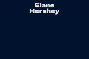 Elane Hershey