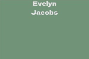 Evelyn Jacobs