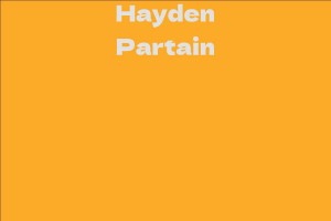 Hayden Partain