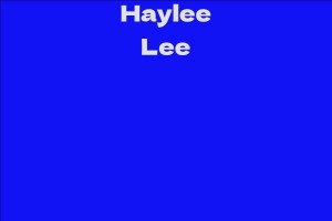 Haylee Lee