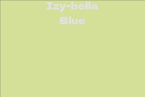 Izy-bella Blue