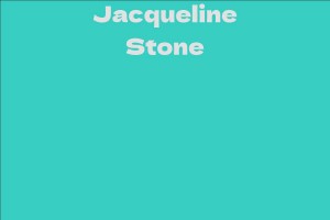 Jacqueline Stone