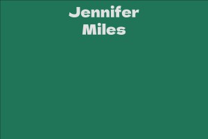 Jennifer Miles