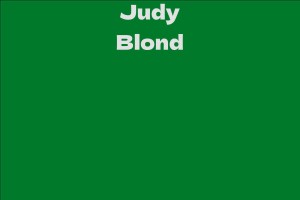 Judy Blond