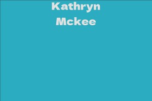 Kathryn Mckee
