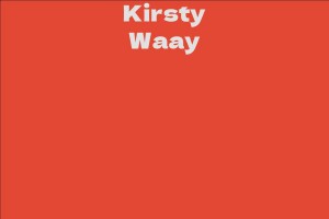 Kirsty Waay