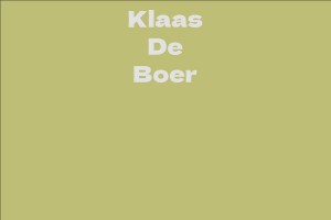 Klaas De Boer