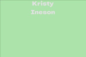 Kristy Ineson