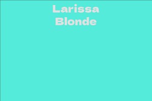 Larissa Blonde