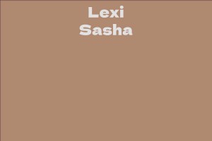 Lexi Sasha